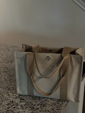 Lululemon Beige Canvas Tote Bag 10L